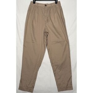 ANA‎ Size 6 (28in x 29in) Pants Highest-Rise Tapered Pleated Tan Pockets